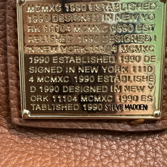 Steve Madden Brown Gold Crossbody Fanny Pack Bag - Picture 2 of 5